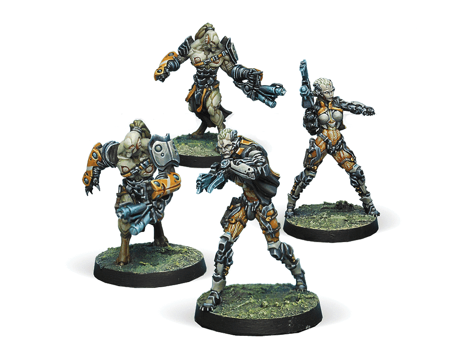 Infinity NA2 Rasail Boarding Team Miniature Game Figures - Corvus Belli