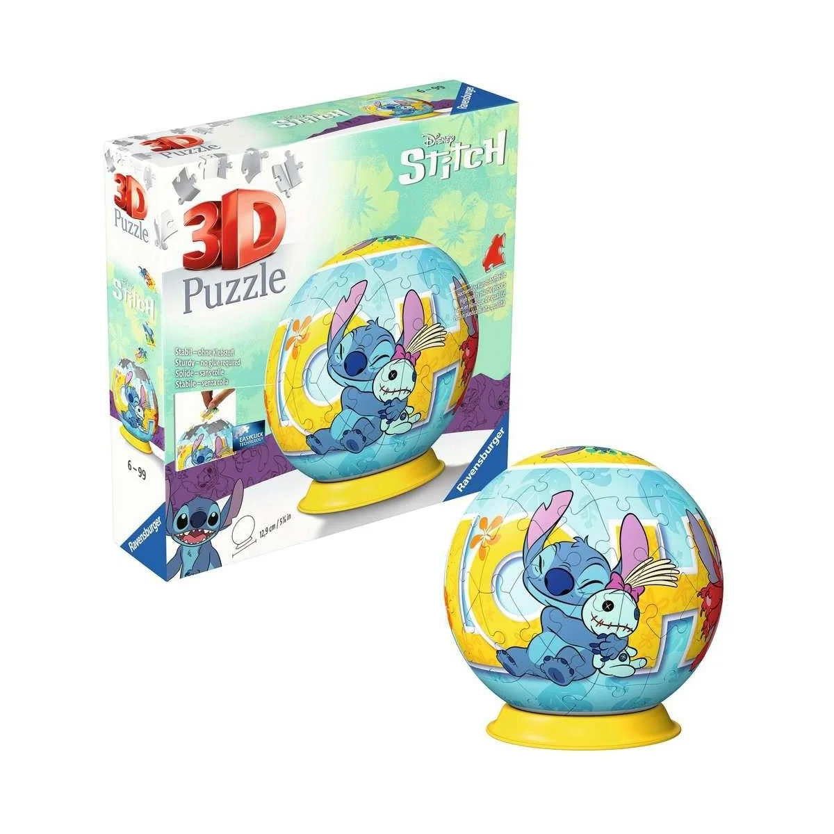 LILO & STITCH - Stitch & Scrump - 3D Puzzle - Round 72p