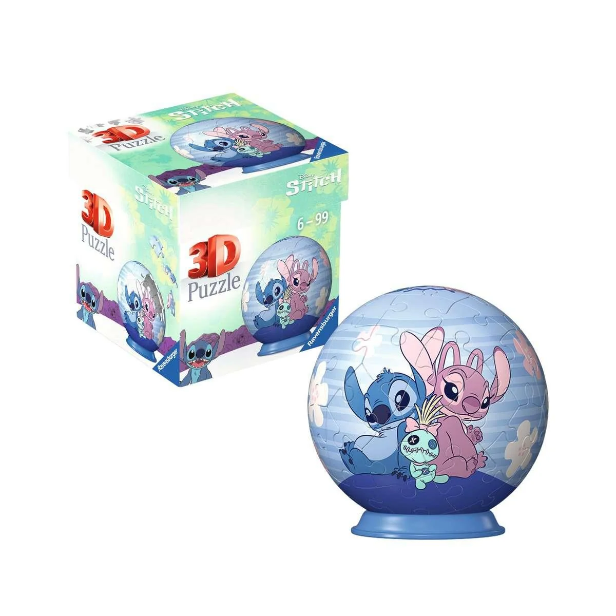 LILO & STITCH - Stitch & Angel - 3D Puzzle 54p