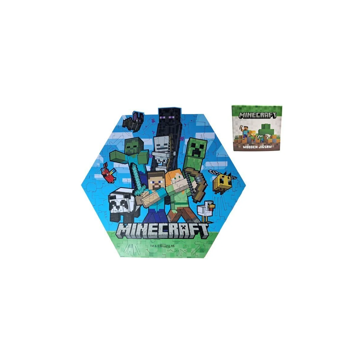 MINECRAFT - 130-piece wooden puzzle
