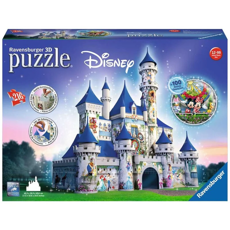 Puzzle 3d Disney Castle - Ravensburger