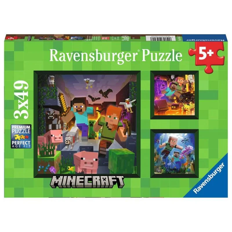3x49 p jigsaw puzzle - Minecraft Biomes