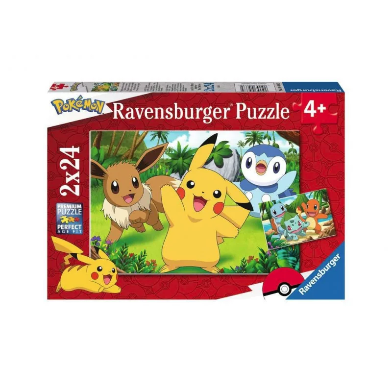 Pokémon puzzle for children XXL Pikachu & Friends (2 x 24 pieces) - Ravensburger