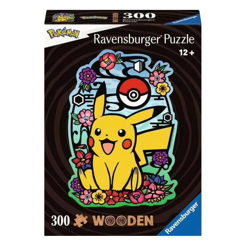 Pokémon wooden puzzle WOODEN Pikachu (300 pieces) - Ravensburger