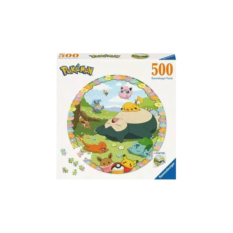 Pokémon round puzzle Flowery Pokémon (500 pieces) - Ravensburger