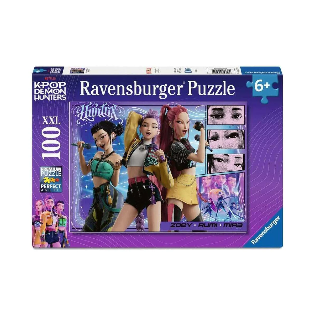 KPop Demon Hunters puzzle for children Happy fans, happy Honmoon! (100 XXL Pieces) - Ravensburger