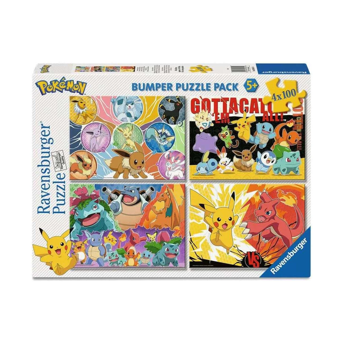 Pokémon Buddies 4-piece puzzle pack (4 x 100 pieces)