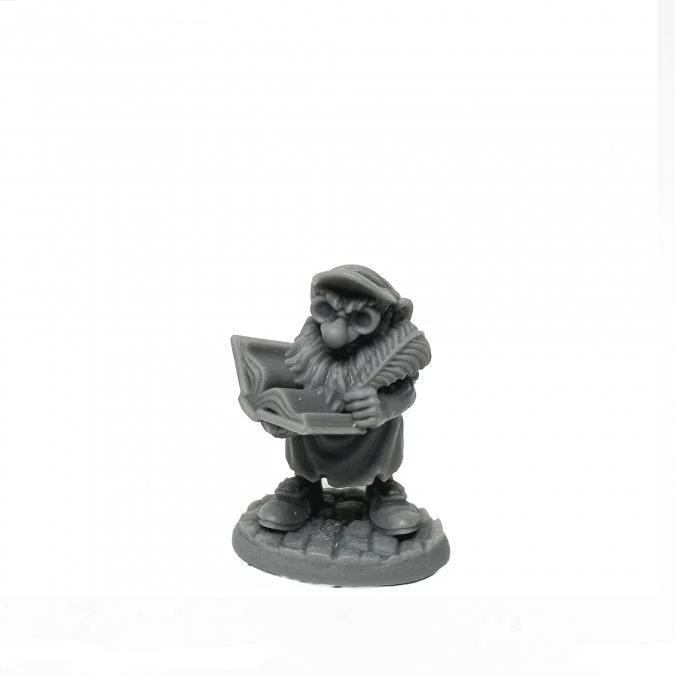 Reaper Miniatures Stub Gnome Accountant Townsfolk of Brinewind 28mm Scale Plastic Figure