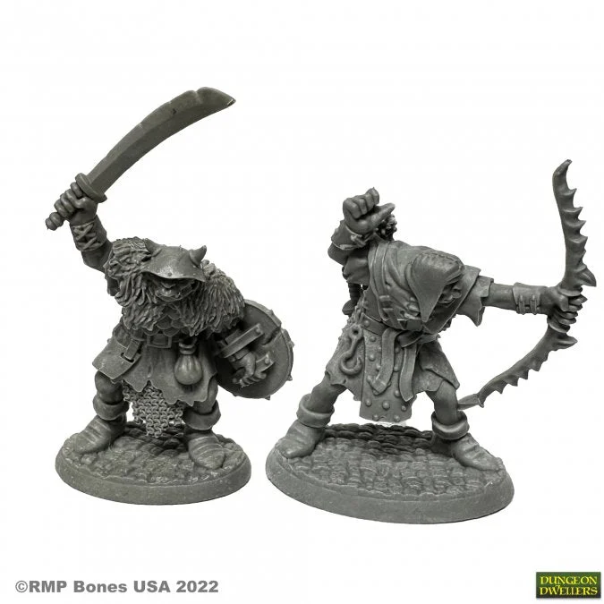 Reaper Miniatures Orc of the Ragged Wound Warriors (2) 25mm Heroic Scale Plastic Figures