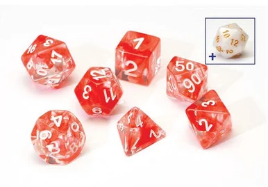 Sirius Dice 0001-09 Red Cloud Resin Dice Set