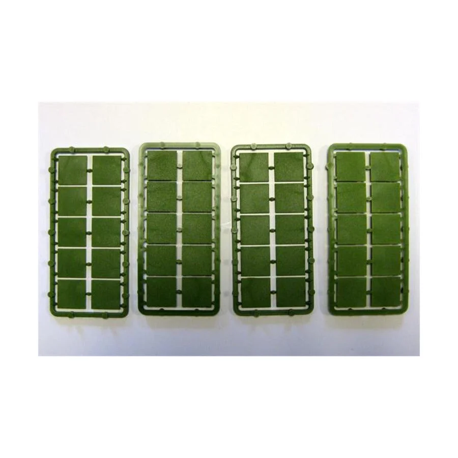 20 mm Square Plastic Bases (40) - Renedra Limited