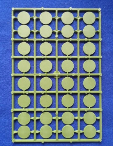 20 mm Round Plastic Bases (64) - Renedra Limited