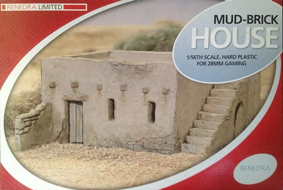 Renedra Mud Brick House – 28mm (1/56) Hard Plastic Scenery Model Kit - Renedra Limited