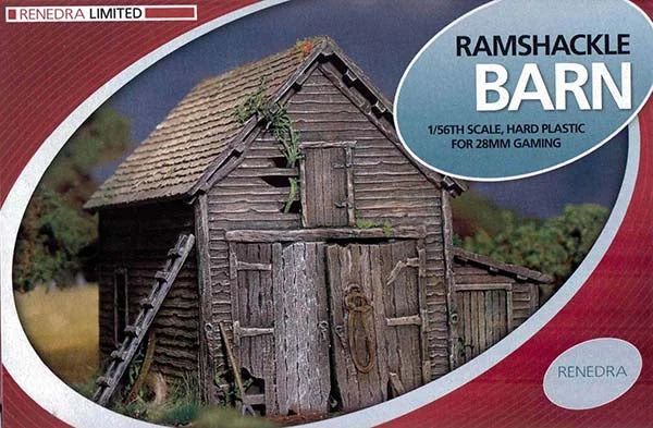 Renedra Ramshackle Barn – 28mm (1/56) Hard Plastic Wargaming Model Kit - Renedra Limited