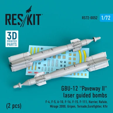 1/72 GBU-12 Paveway II laser guided bombs (2 pcs)