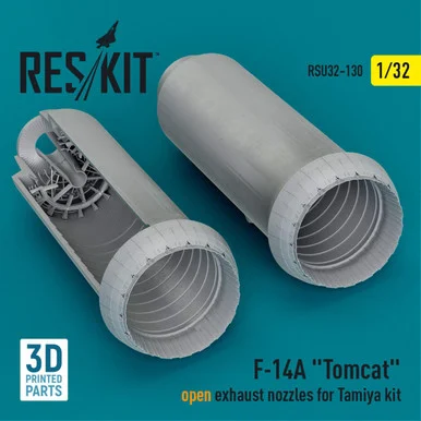 1/32 Reskit L5F-14A Tomcat open exhaust nozzles for Tamiya kit (3D Printed) (1/32)