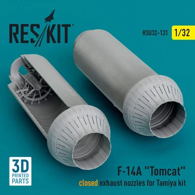 1/32 Reskit L5F-14A Tomcat closed exhaust nozzles for Tamiya kit (3D Printed) (1/32)