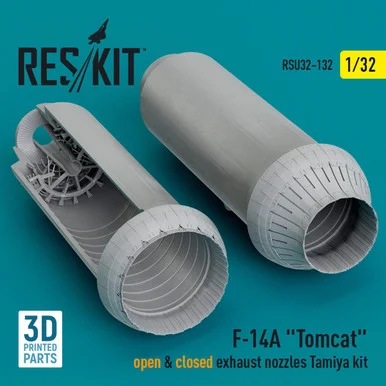 1/32 Reskit L5F-14A Tomcat open & closed exhaust nozzles Tamiya kit (3D Printed) (1/32)