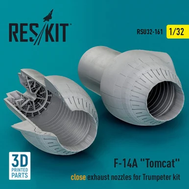 1/32 Reskit L5F-14A Tomcat close exhaust nozzles for Trumpeter kit (3D Printed) (1/32)