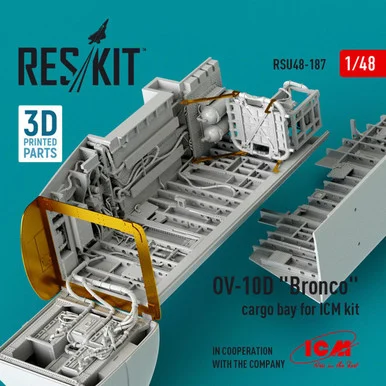 1/48 Reskit OV-10D Bronco cargo bay for ICM kit (3D Printed) (1/48)