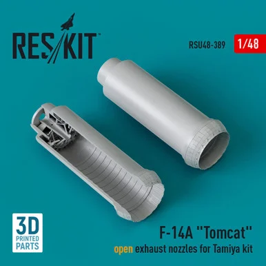 1/48 Reskit F-14A Tomcat open exhaust nozzles for Tamiya kit (3D Printed) (1/48)