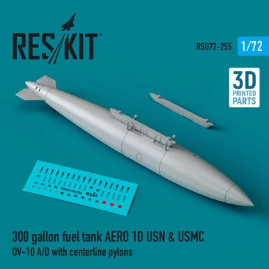 1/72 Reskit 300 gallon fuel tank AERO 1D USN & USMC (1 pcs) (1/72)