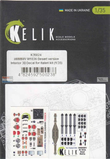 RESK35024K 1:35 ResKit/Kelik 3D Detail Set - HMMWV M1036 Desert Version with TOW (TRP kit)