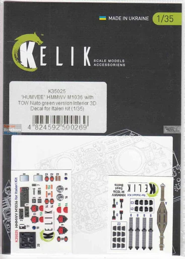 RESK35025K 1:35 ResKit/Kelik 3D Detail Set - M1036 HMMWV with TOW NATO Green Version (ITA kit)
