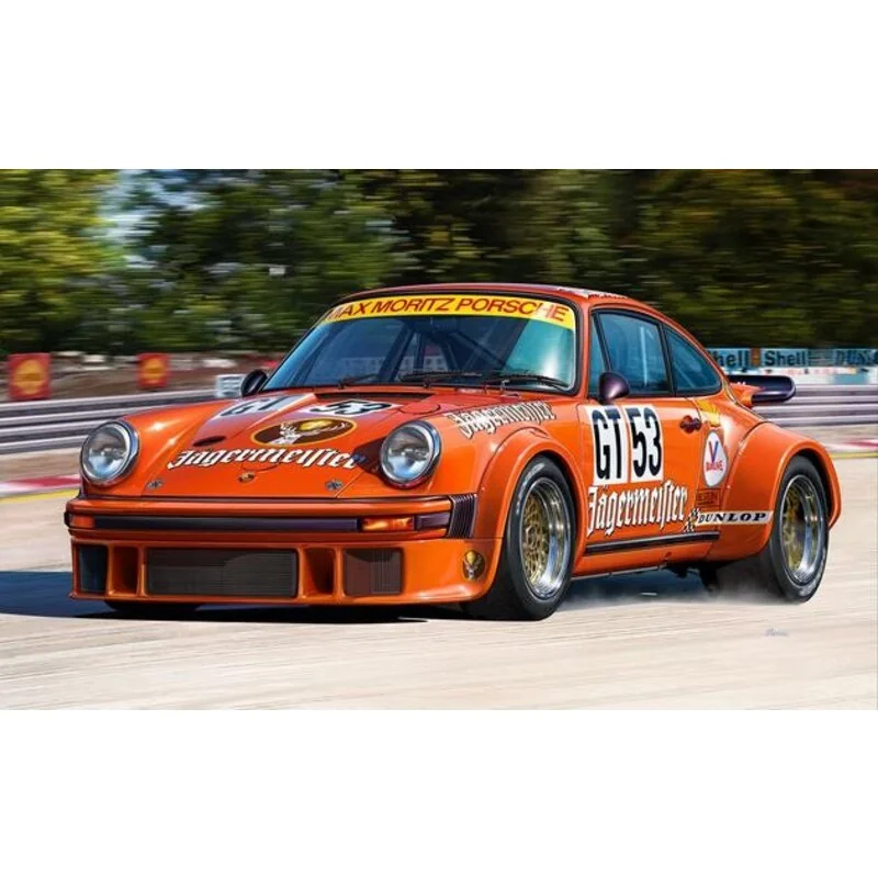 Porsche 934 RSR Jägermeister An easy to build model construction kit of this successful Group 4 GT racing car which was develope - Revell