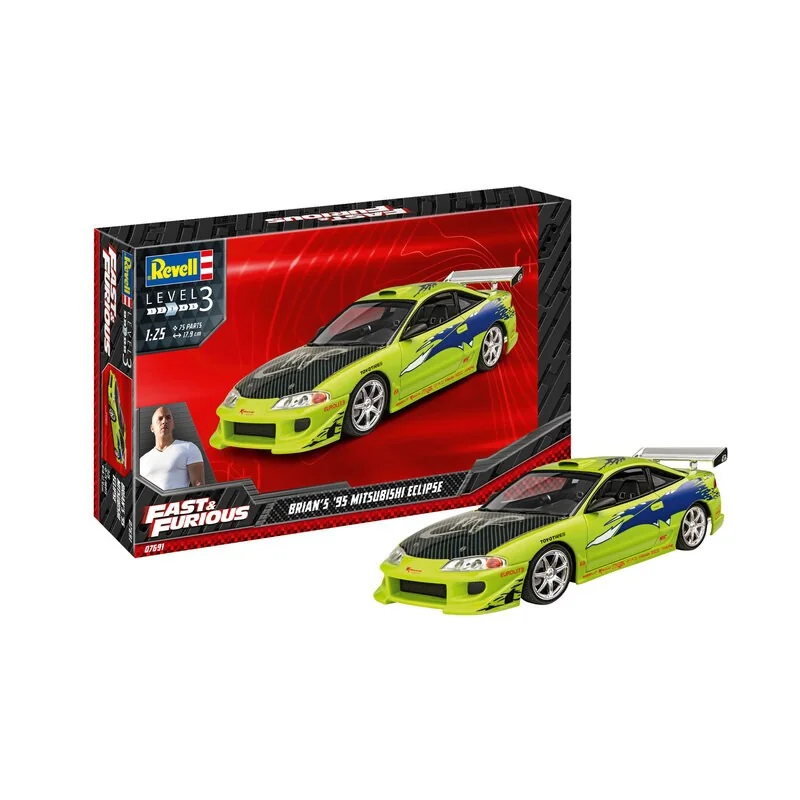 FAST & FURIOUS BRIANS 1995 MITSUBISHI ECLIPSE Model Set Model kit - Revell