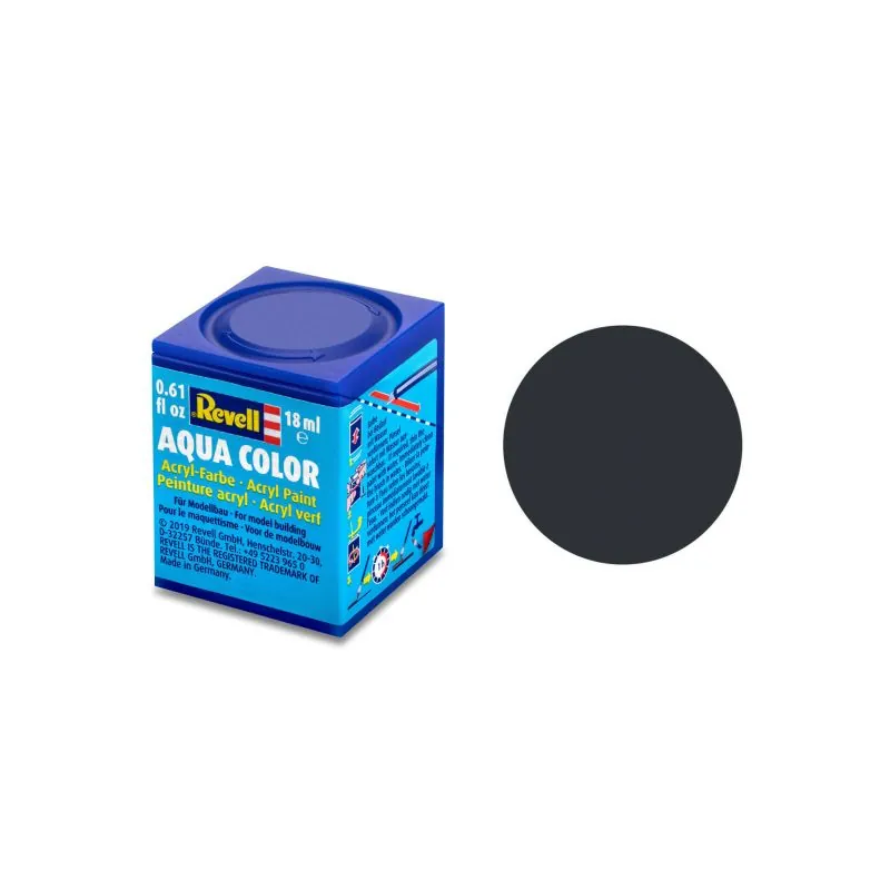 Matt Anthracite Gray Aqua Acrylic Paint - 18ml 9