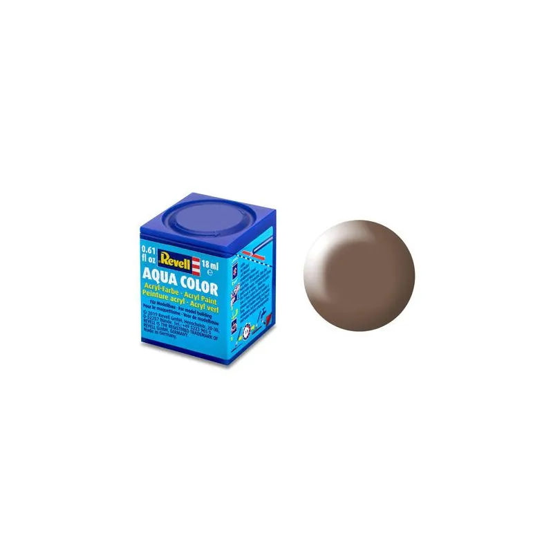 Satin Brown Aqua Acrylic Paint - 18ml 381