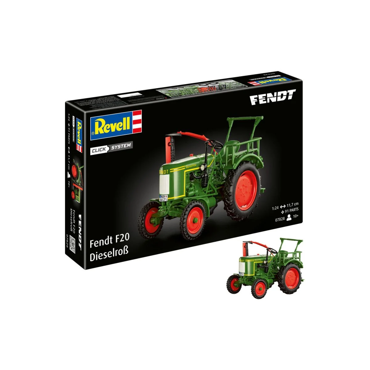 Fendt F20 Dieselroß Tractor click system Die cast - Revell