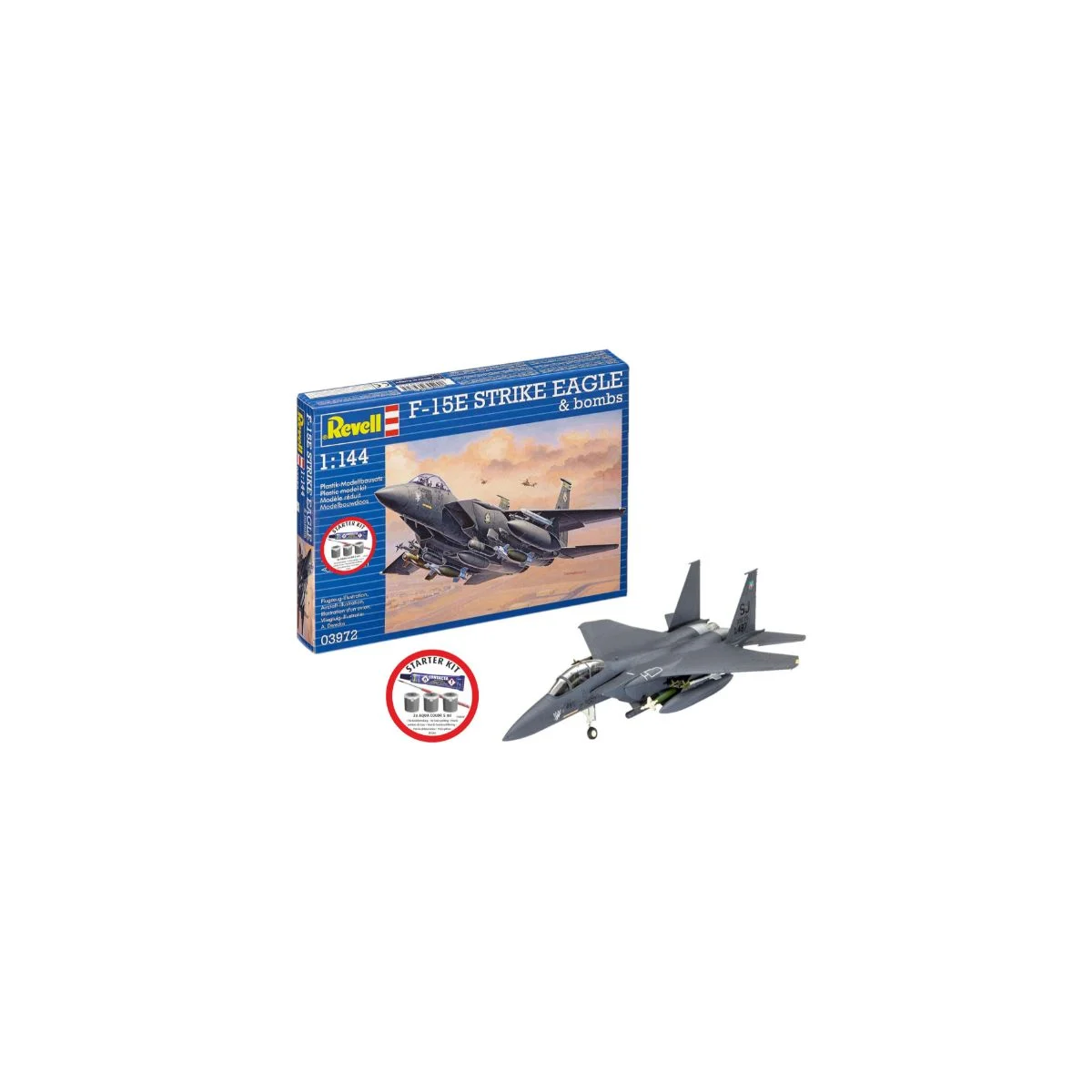 Starter Kit F-15E Strike Eagle & bombs Model kit
