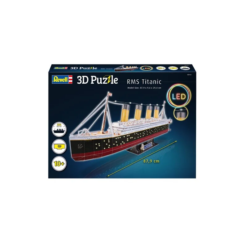 Puzzle 3d 3D RMS TITANIC LED PUZZLE - Revell