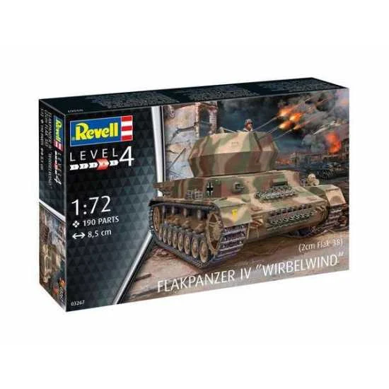Flakpanzer IV “Wirbelwind” 1/72 Scale Model Kit - Revell Germany