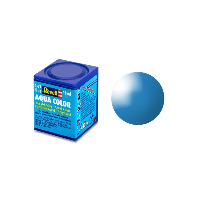 Gloss Sky Blue Aqua Acrylic Paint - 18ml 50