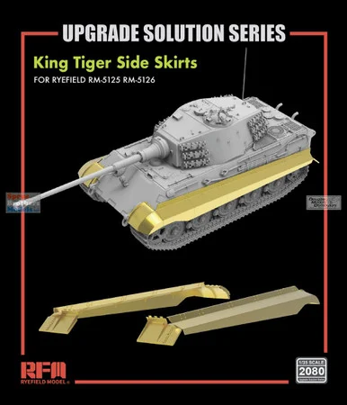 RFMRM2080 1:35 Rye Field Model King Tiger Side Skirts