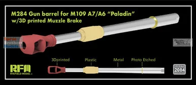 RFMRM2084 1:35 Rye Field Model M284 Metal Gun Barrel for M109A7/A6 Paladin