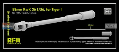 RFMRM2098 1:35 Rye Field Model 88mm KwK 36 L/56 Gun Barrel for Tiger I