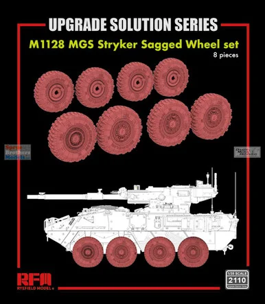 RFMRM2110 1:35 Rye Field Model M1128 MGS Stryker Sagged Wheel Set