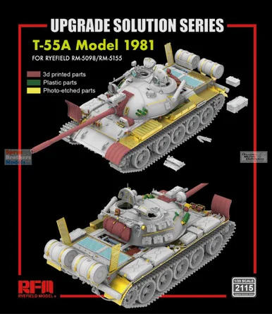 RFMRM2115 1:35 Rye Field Model T-55A Model 1981 Upgrade Set (RFM kit)