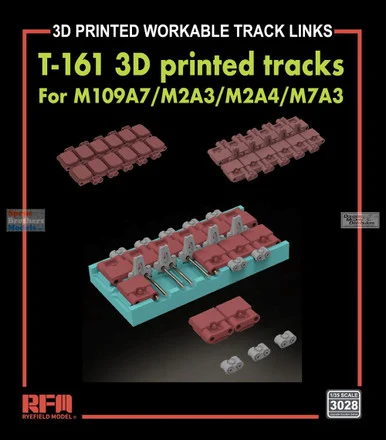 RFMRM3028 1:35 Rye Field Model M109A7 M2A3 M2A4 M7A3 T-161 3D Printed Workable Tracks