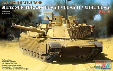 RFMRM5004 1:35 Rye Field Model M1A2 SEP Abrams TUSK I / TUSK II / M1A1 TUSK (3 in 1)