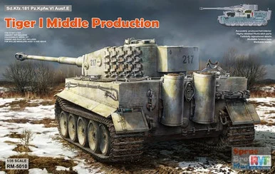 RFMRM5010 1:35 Rye Field Model Sd.Kfz.181 Tiger I Middle Production with Full Interior