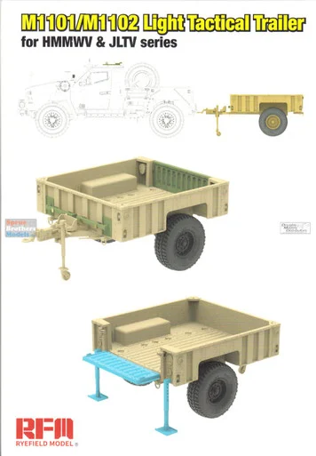 RFMRM5117 1:35 Rye Field Model M1101/M1102 Light Tactical Trailer (for HMMWV & JLTV Series)