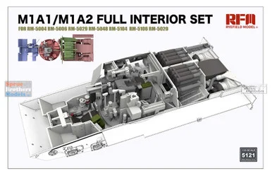 RFMRM5121 1:35 Rye Field Model M1A1 M1A2 Abrams Full Interior Set (RFM kit)