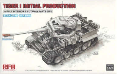 RFMRM5130 1:35 Rye Field Model Tiger I Initial with Full Interior & Cutaway Parts (2in1) Standard Version