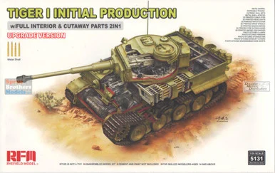 RFMRM5131 1:35 Rye Field Model Tiger I Initial with Full Interior & Cutaway Parts (2in1) Upgrade Version