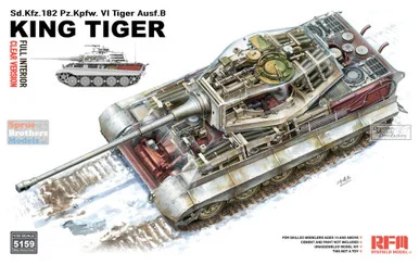 RFMRM5159 1:35 Rye Field Model Sd.Kfz.182 Ausf.B King Tiger [Clear Version with Full Interior]